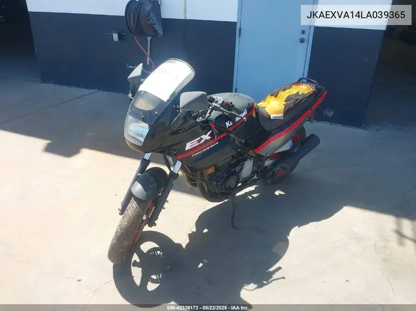 1990 Kawasaki Ex500 VIN: JKAEXVA14LA039365 Lot: 42336173