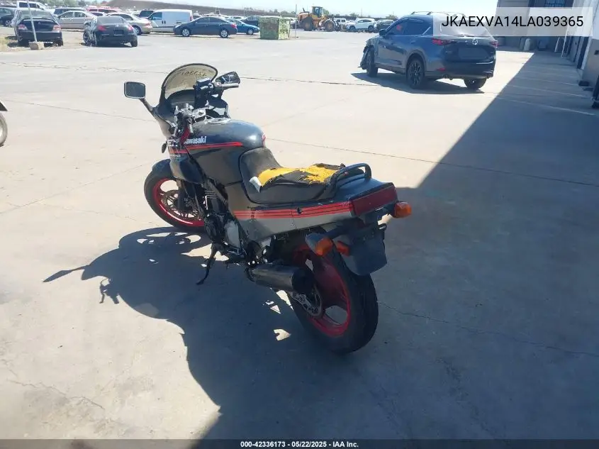 1990 Kawasaki Ex500 VIN: JKAEXVA14LA039365 Lot: 42336173