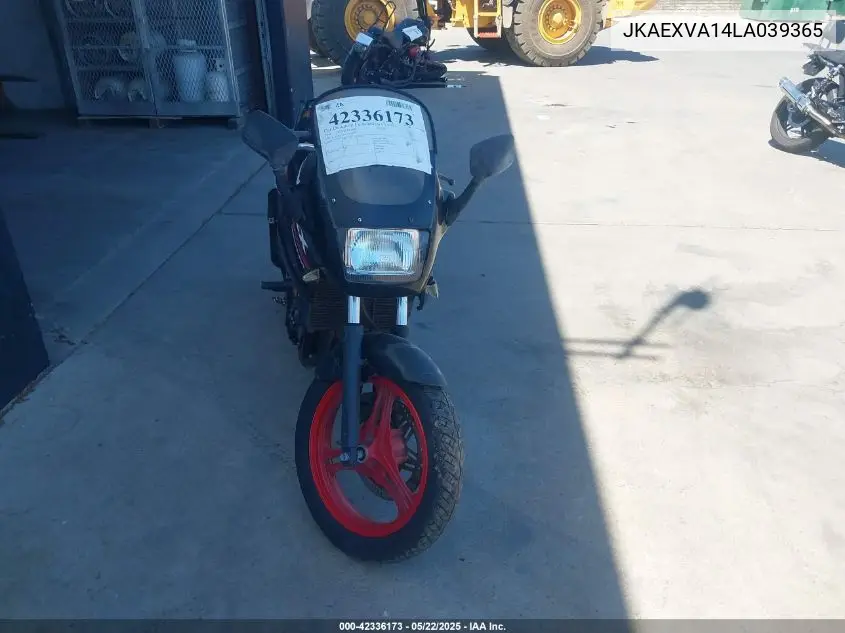 1990 Kawasaki Ex500 VIN: JKAEXVA14LA039365 Lot: 42336173