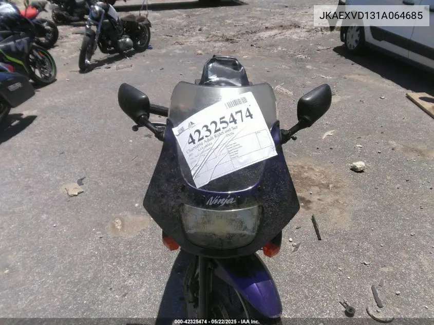 2001 Kawasaki Ex500 D VIN: JKAEXVD131A064685 Lot: 42325474