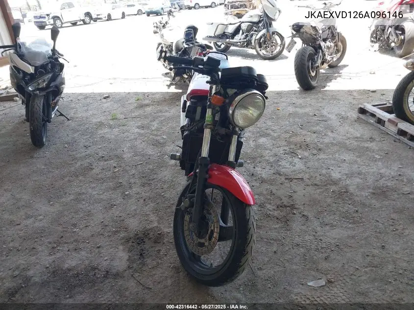 2006 Kawasaki Ex500 D VIN: JKAEXVD126A096146 Lot: 42316442