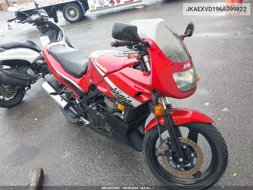 2006 Kawasaki Ex500 D VIN: JKAEXVD196A099822 Lot: 42372087