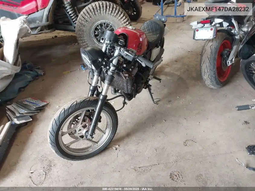 2007 Kawasaki Ex250 F VIN: JKAEXMF147DA28232 Lot: 42319416