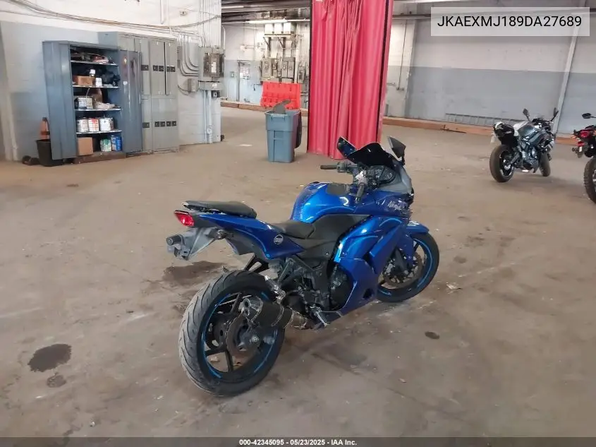 2009 Kawasaki Ex250 J VIN: JKAEXMJ189DA27689 Lot: 42345095