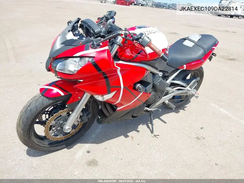 2009 Kawasaki Ex650 C VIN: JKAEXEC109DA22814 Lot: 42620390