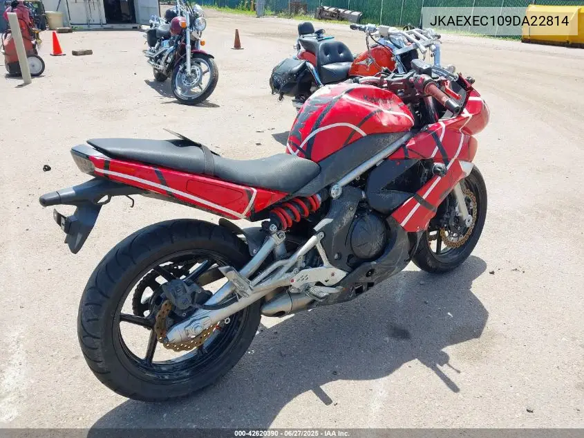 2009 Kawasaki Ex650 C VIN: JKAEXEC109DA22814 Lot: 42620390
