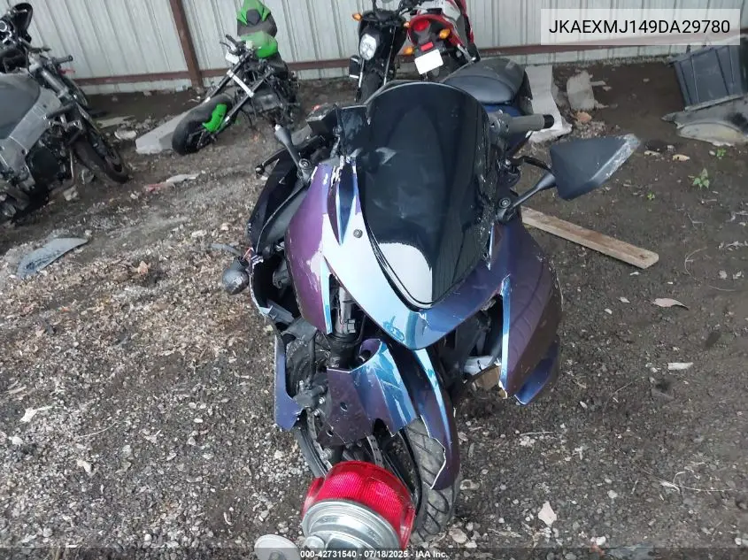 2009 Kawasaki Ex250 J VIN: JKAEXMJ149DA29780 Lot: 42731540