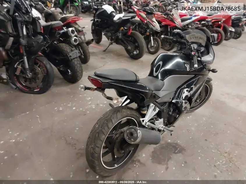 2011 Kawasaki Ex250 J VIN: JKAEXMJ15BDA78685 Lot: 42383911