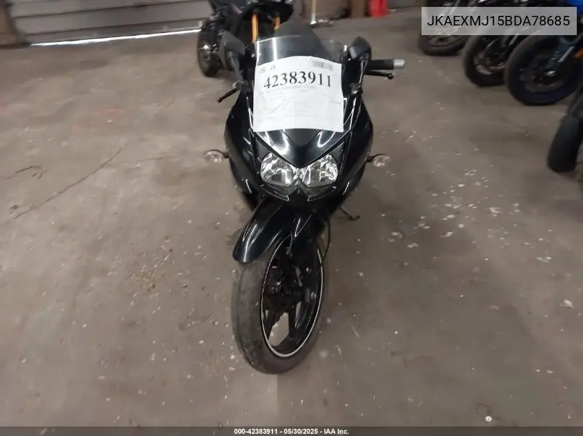 2011 Kawasaki Ex250 J VIN: JKAEXMJ15BDA78685 Lot: 42383911