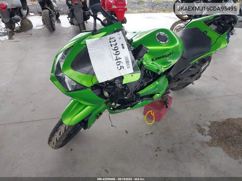 2012 Kawasaki Ex250 J VIN: JKAEXMJ16CDA95495 Lot: 42299465