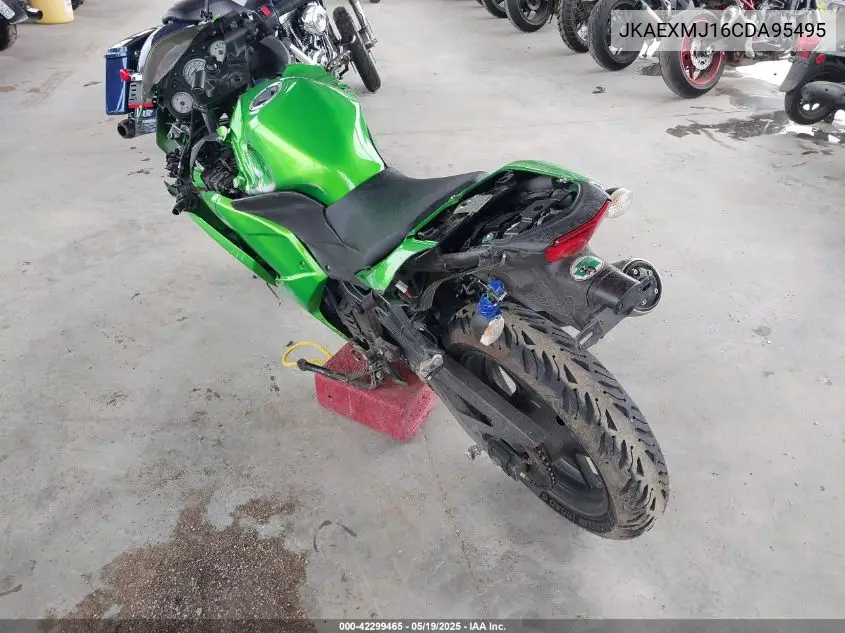2012 Kawasaki Ex250 J VIN: JKAEXMJ16CDA95495 Lot: 42299465
