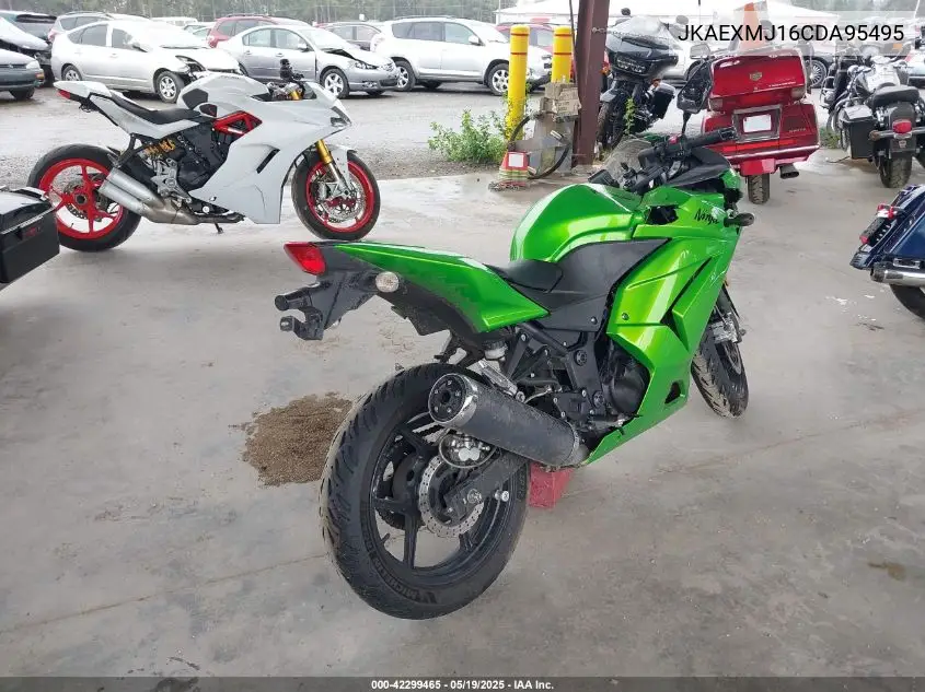 2012 Kawasaki Ex250 J VIN: JKAEXMJ16CDA95495 Lot: 42299465