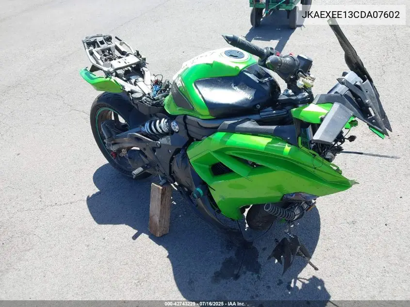 2012 Kawasaki Ex650 Ec VIN: JKAEXEE13CDA07602 Lot: 42743229