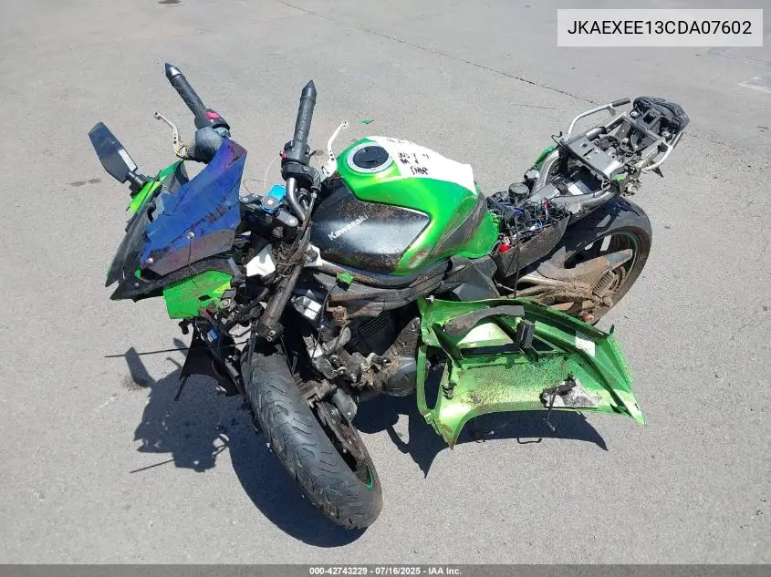 2012 Kawasaki Ex650 Ec VIN: JKAEXEE13CDA07602 Lot: 42743229