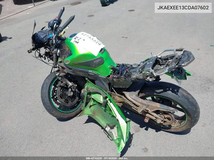 2012 Kawasaki Ex650 Ec VIN: JKAEXEE13CDA07602 Lot: 42743229