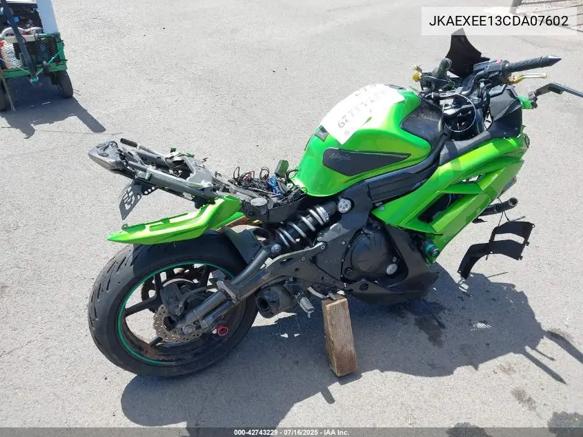 2012 Kawasaki Ex650 Ec VIN: JKAEXEE13CDA07602 Lot: 42743229