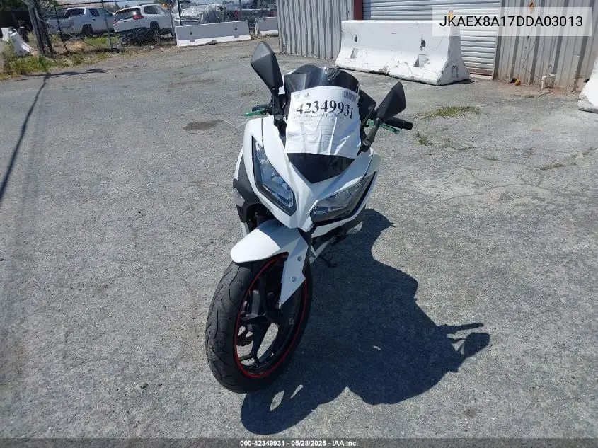 2013 Kawasaki Ex300 A VIN: JKAEX8A17DDA03013 Lot: 42349931