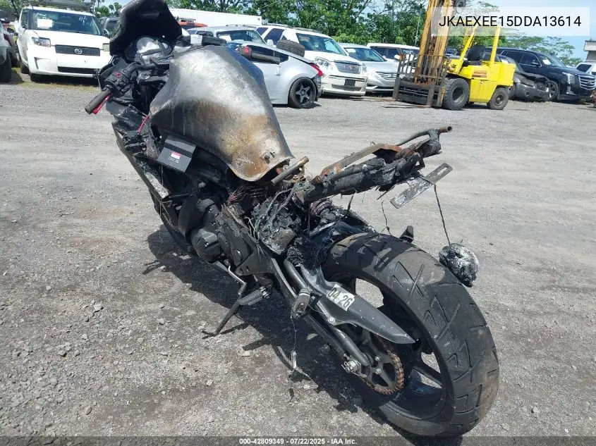 2013 Kawasaki Ex650 E VIN: JKAEXEE15DDA13614 Lot: 42809349
