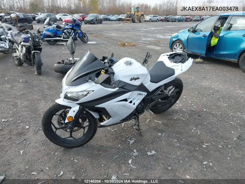 2014 Kawasaki Ex300 A VIN: JKAEX8A17EA003478 Lot: 12140204