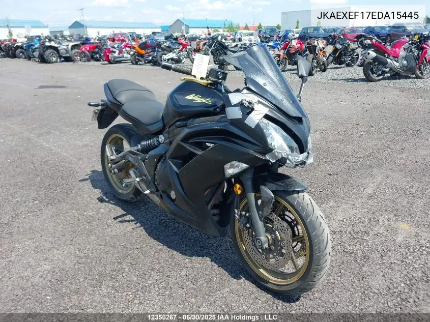 2014 Kawasaki Ex650 F VIN: JKAEXEF17EDA15445 Lot: 12350267