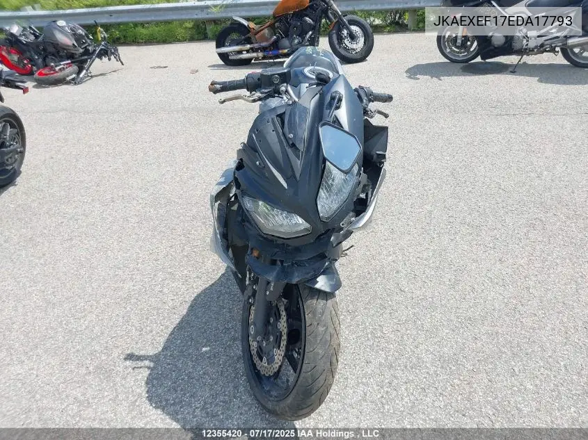 2014 Kawasaki Ex650 F VIN: JKAEXEF17EDA17793 Lot: 12355420