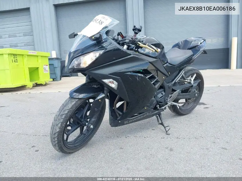 2014 Kawasaki Ex300 B VIN: JKAEX8B10EA006186 Lot: 42745138