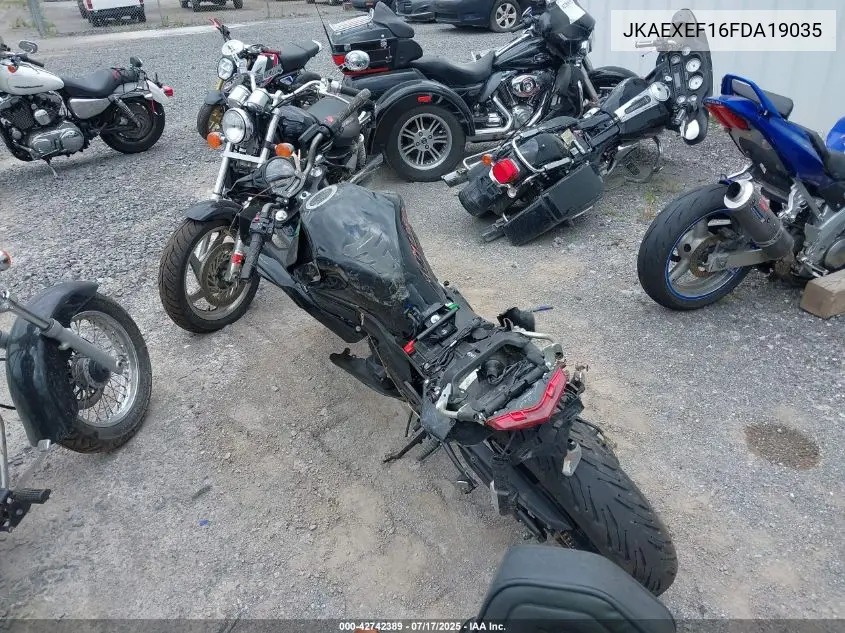 2015 Kawasaki Ex650 F VIN: JKAEXEF16FDA19035 Lot: 42742389