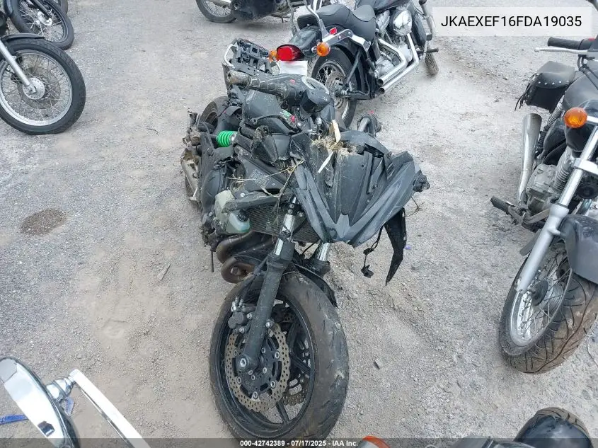 2015 Kawasaki Ex650 F VIN: JKAEXEF16FDA19035 Lot: 42742389