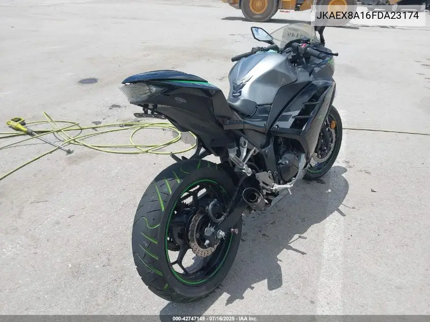 2015 Kawasaki Ex300 A VIN: JKAEX8A16FDA23174 Lot: 42747149