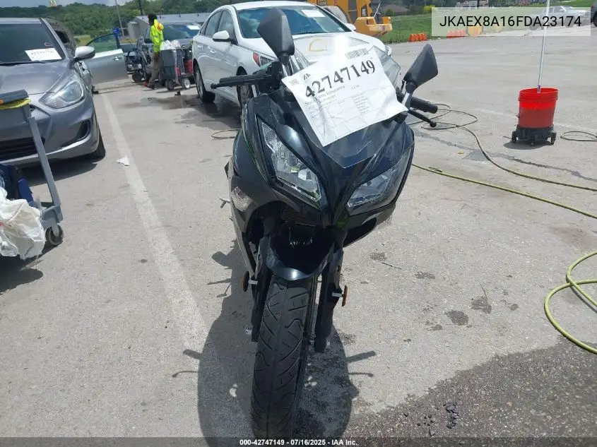 2015 Kawasaki Ex300 A VIN: JKAEX8A16FDA23174 Lot: 42747149