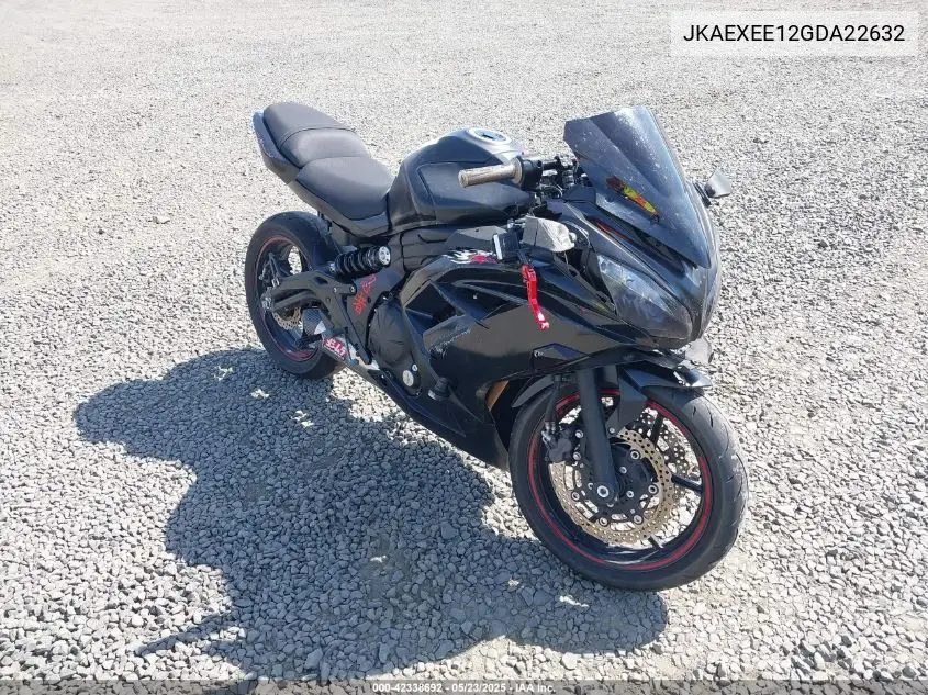 2016 Kawasaki Ex650 E VIN: JKAEXEE12GDA22632 Lot: 42338692