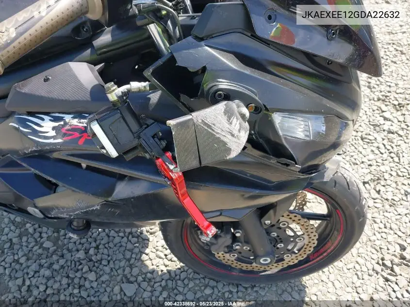 2016 Kawasaki Ex650 E VIN: JKAEXEE12GDA22632 Lot: 42338692