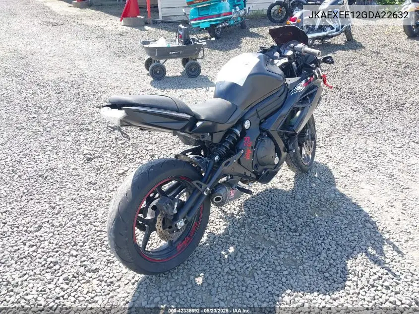 2016 Kawasaki Ex650 E VIN: JKAEXEE12GDA22632 Lot: 42338692