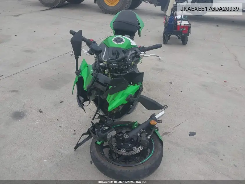 2016 Kawasaki Ex650 E VIN: JKAEXEE17GDA20939 Lot: 42733910