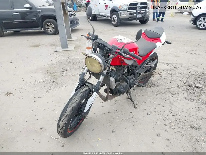 2016 Kawasaki Ex300 B VIN: JKAEX8B10GDA24076 Lot: 42784563