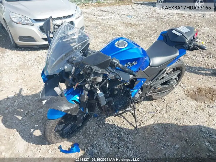 2017 Kawasaki Ex300 A VIN: JKAEX8A17HDA33165 Lot: 12316827