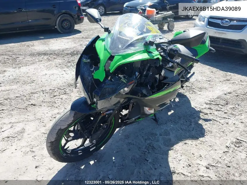 2017 Kawasaki Ex300 B VIN: JKAEX8B15HDA39089 Lot: 12323001
