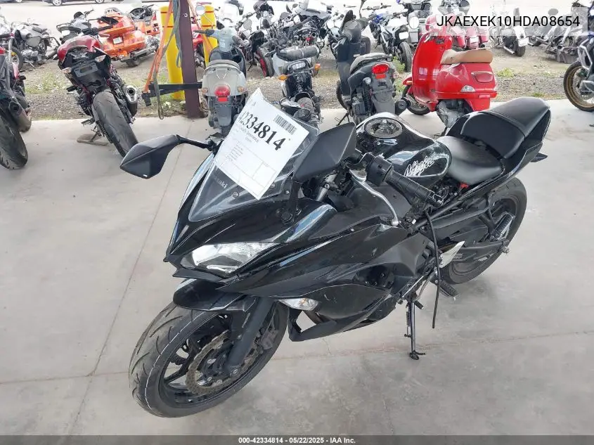 2017 Kawasaki Ex650 F VIN: JKAEXEK10HDA08654 Lot: 42334814