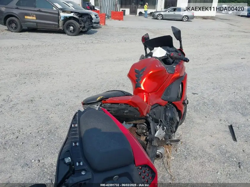 2017 Kawasaki Ex650 F VIN: JKAEXEK11HDA00420 Lot: 42391732
