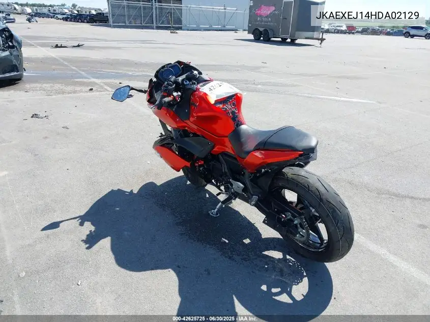 2017 Kawasaki Ex650 J VIN: JKAEXEJ14HDA02129 Lot: 42625725