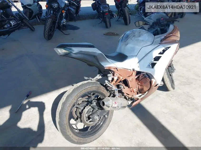 2017 Kawasaki Ex300 A VIN: JKAEX8A14HDA30921 Lot: 42746321