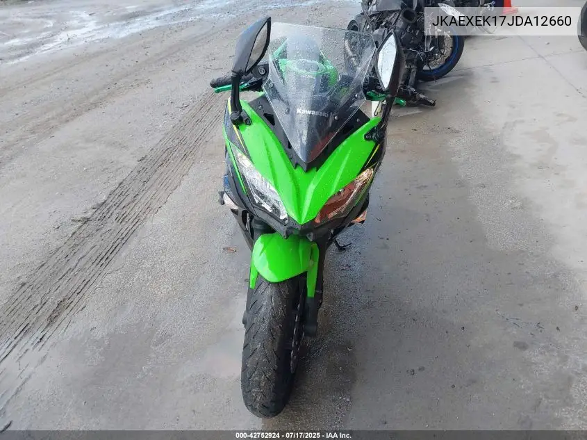 2018 Kawasaki Ex650 F VIN: JKAEXEK17JDA12660 Lot: 42752924