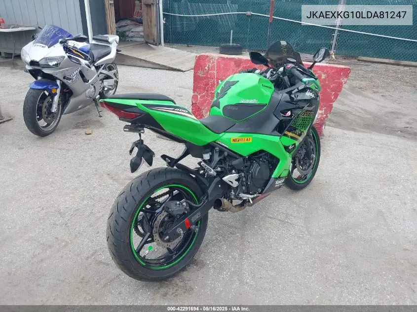 2020 Kawasaki Ex400 VIN: JKAEXKG10LDA81247 Lot: 42291694