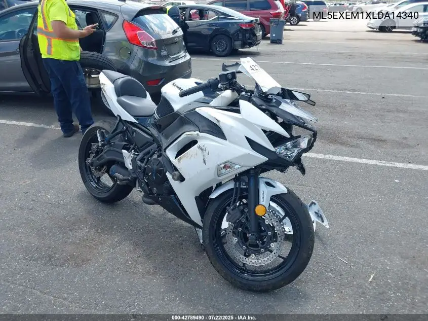 2020 Kawasaki Ex650 M VIN: ML5EXEM1XLDA14340 Lot: 42789490