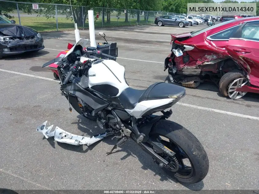2020 Kawasaki Ex650 M VIN: ML5EXEM1XLDA14340 Lot: 42789490