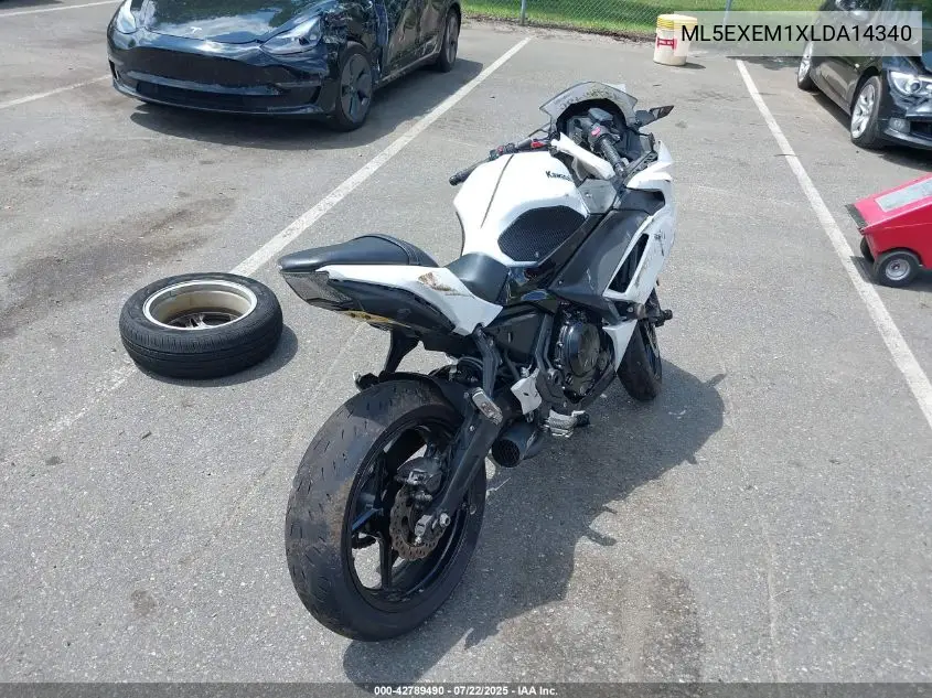 2020 Kawasaki Ex650 M VIN: ML5EXEM1XLDA14340 Lot: 42789490