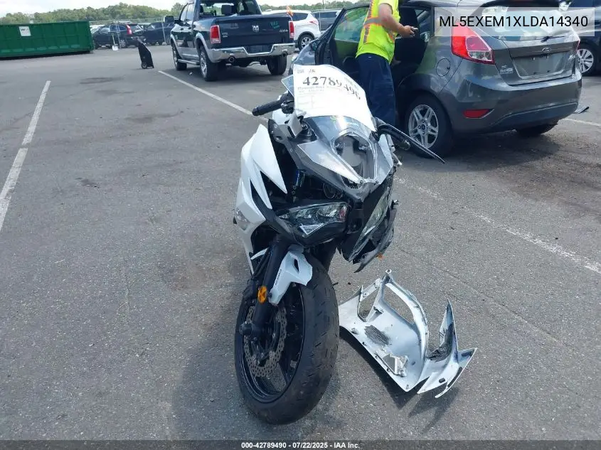 2020 Kawasaki Ex650 M VIN: ML5EXEM1XLDA14340 Lot: 42789490