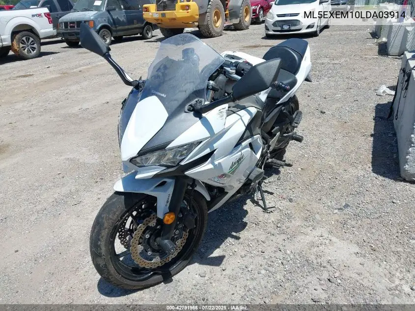 2020 Kawasaki Ex650 M VIN: ML5EXEM10LDA03914 Lot: 42791966
