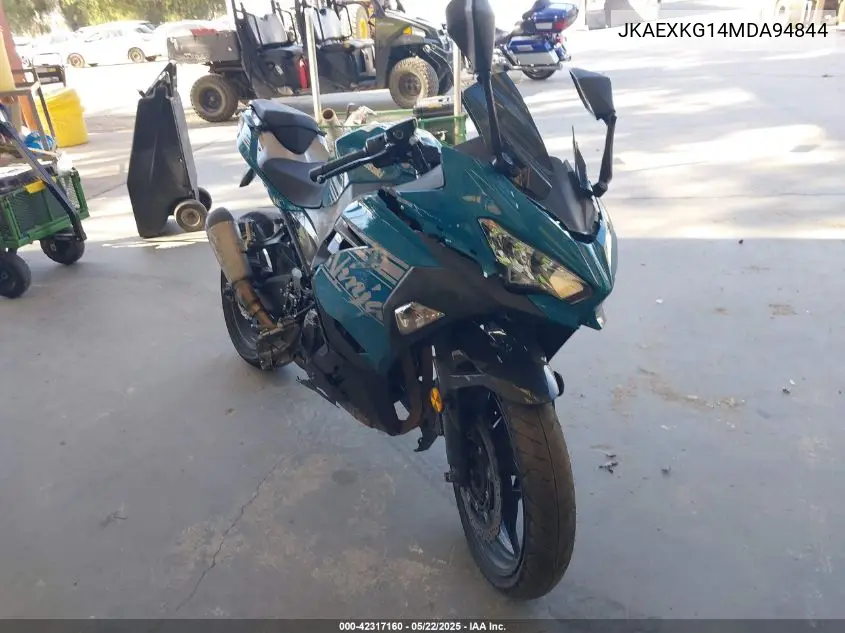 2021 Kawasaki Ex400 VIN: JKAEXKG14MDA94844 Lot: 42317160