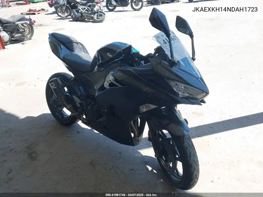 2022 Kawasaki Ex400 VIN: JKAEXKH14NDAH1723 Lot: 41961748
